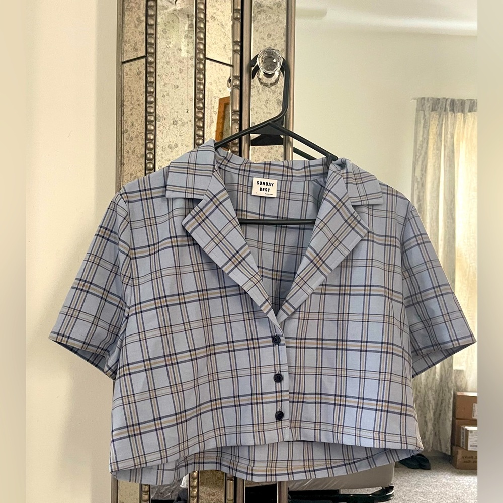 Sunday Best cropped flannel